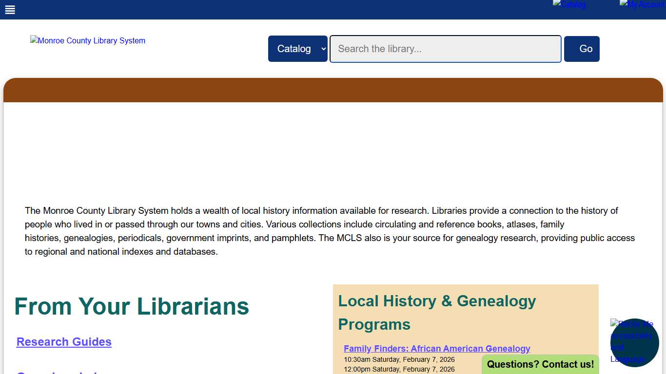 Monroe County Library System, NY